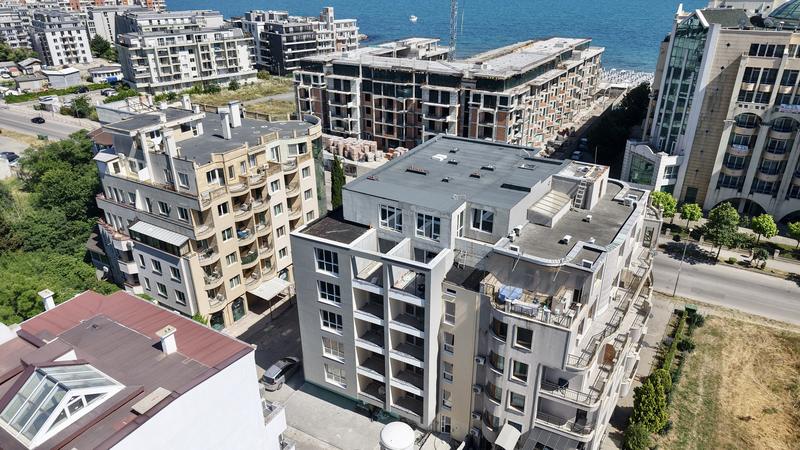 Variety of apartments in a developed seaside town