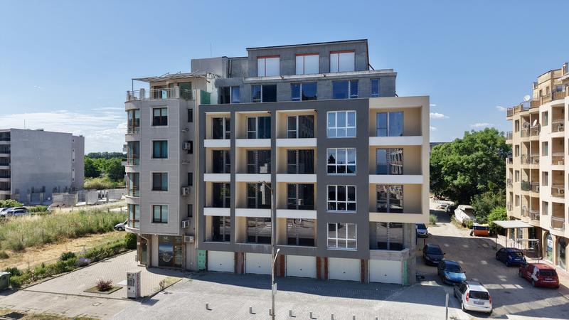 Variety of apartments in a developed seaside town