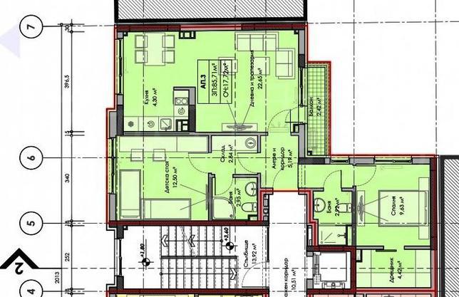 Two-bedroom apartment with 2 bathrooms in a small boutique building Two-bedroom apartment with 2 bathrooms in a small boutique building