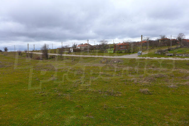 Large land next to asphalt road in region with fresh air Large land next to asphalt road in region with fresh air