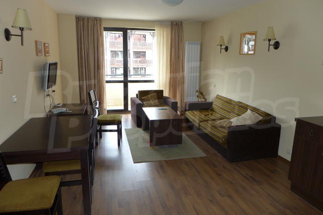Apartment in a complex with a mineral pool and SPA center 350 m to the ski lift in Bansko Apartment in a complex with a mineral pool and SPA center 350 m to the ski lift in Bansko