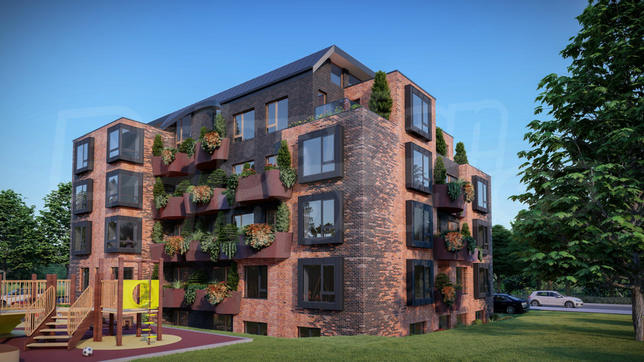 Apartments in a complex with beautifully designed spaces Apartments in a complex with beautifully designed spaces