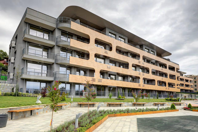 High class apartments with landscaped yard, swimming pool, children playground
High class apartments with landscaped yard, swimming pool, children playground